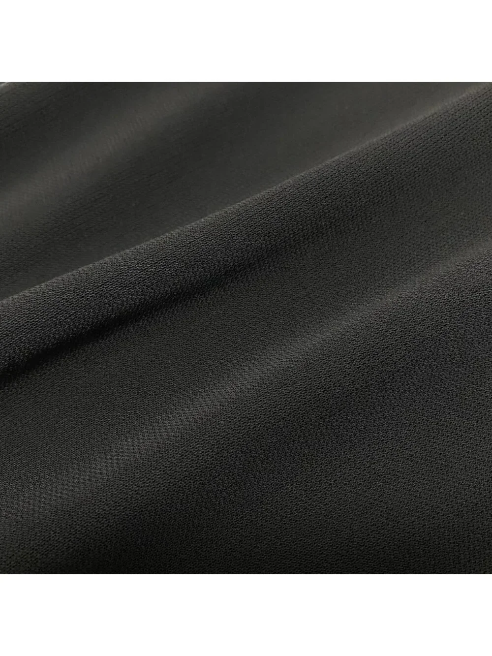 Chanel Boutique Logo Embroidery Stretch Black Rayon Flare Skirt